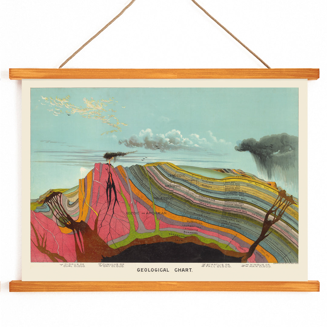 , with wooden magnetic frame on white background