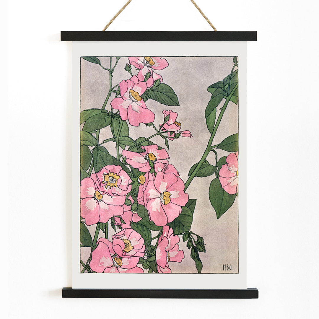 , with wooden magnetic frame on white background