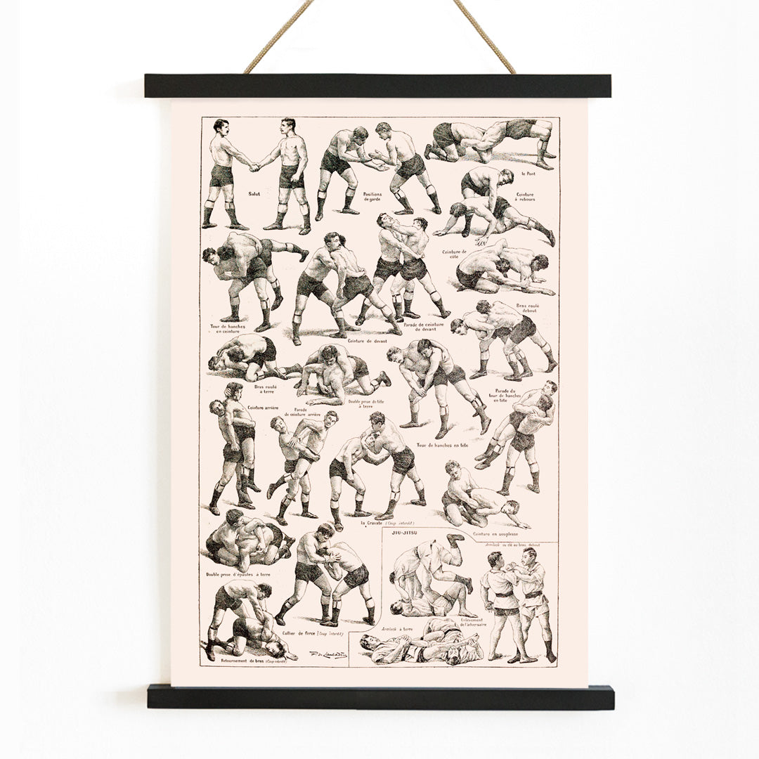 , with wooden magnetic frame on white background