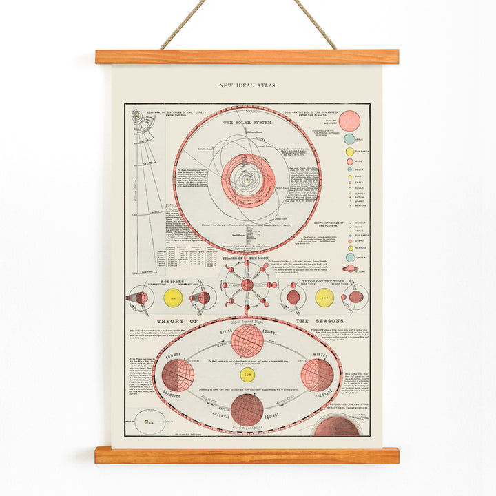 , with wooden magnetic frame on white background