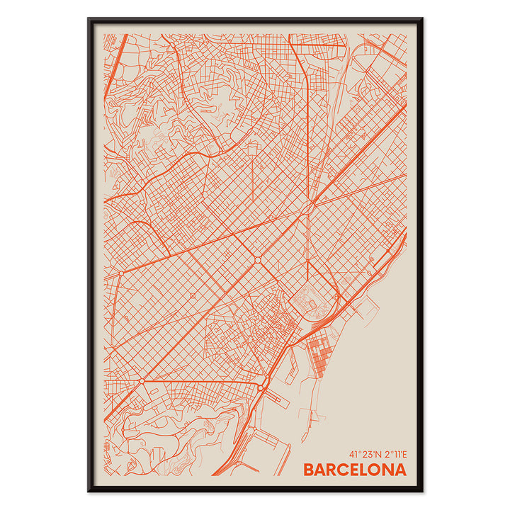 , with black aluminium frame on white background