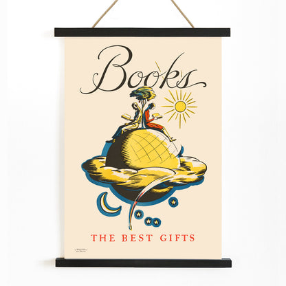 , with wooden magnetic frame on white background