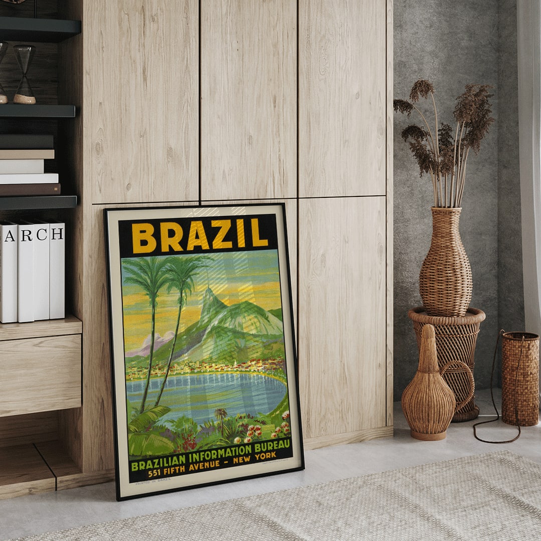 , framed and displayed in home decor