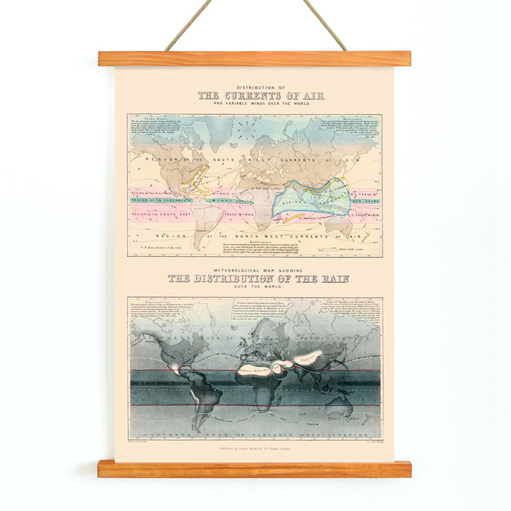, with wooden magnetic frame on white background