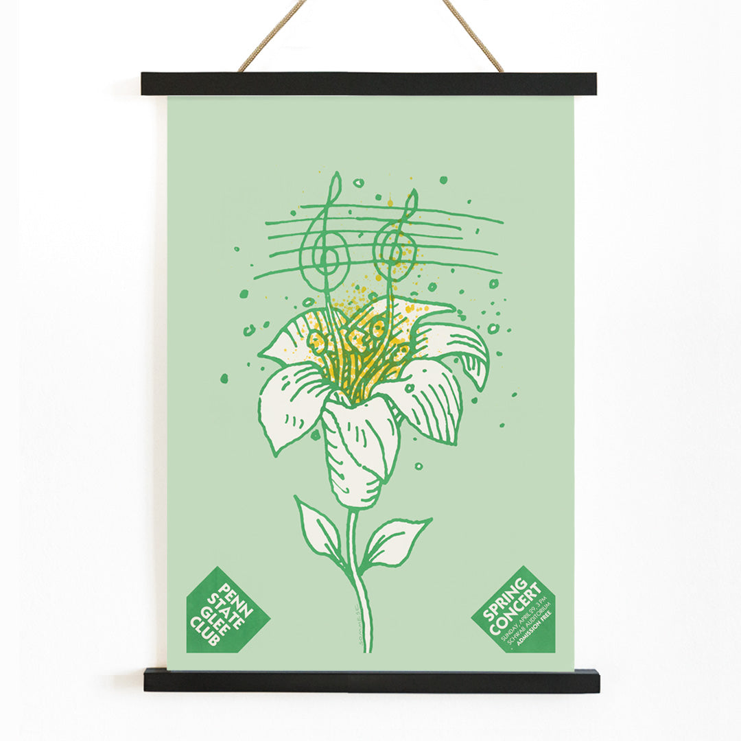 , with wooden magnetic frame on white background