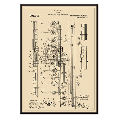 , with black aluminium frame on white background