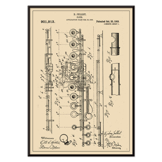 , with black aluminium frame on white background