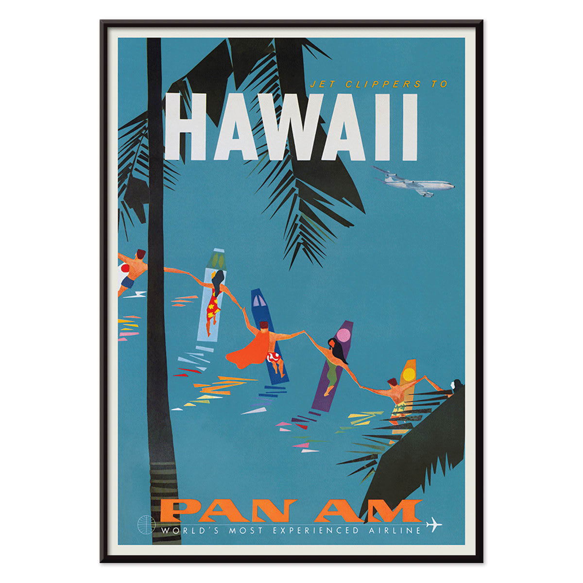 95年旧ロゴHAWAIIAN AIRハワイアン航空オリジナルカレンダーポスター3