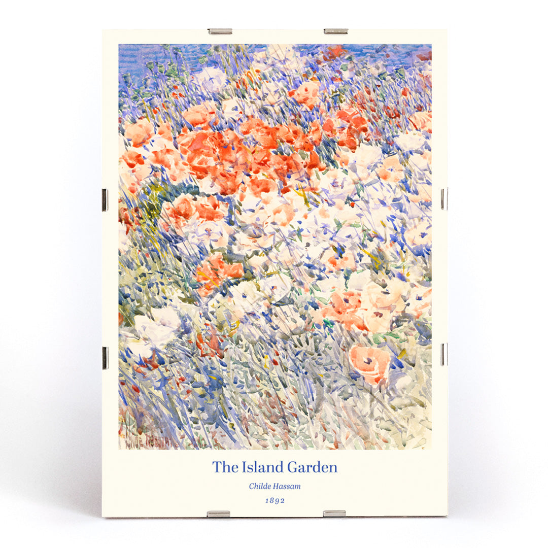 , framed and displayed in modern living room decor