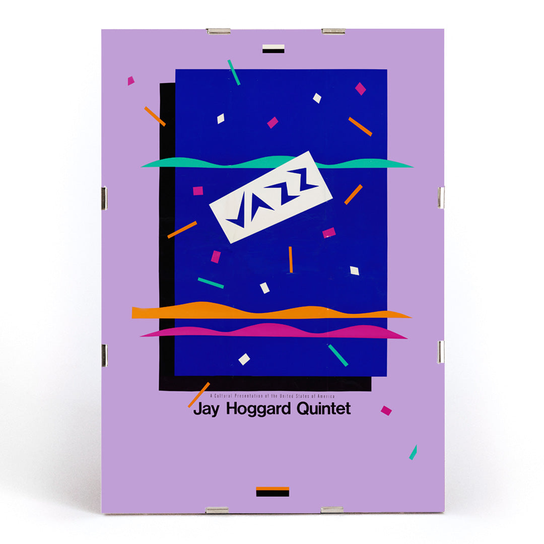 , framed and displayed in modern living room decor