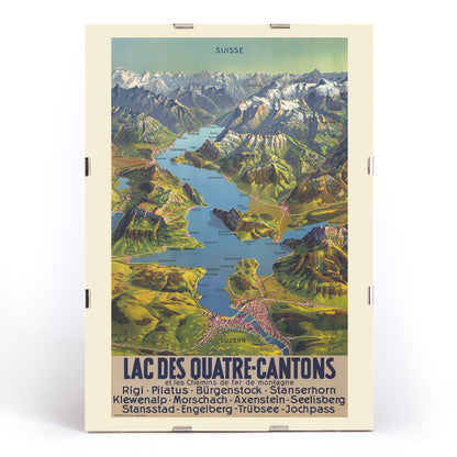 , framed and displayed in modern living room decor