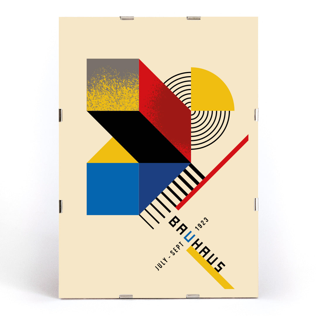 , framed and displayed in modern living room decor