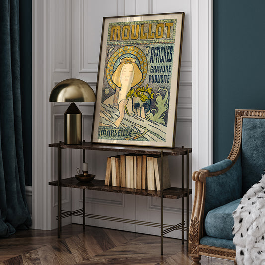 , framed and displayed in home decor