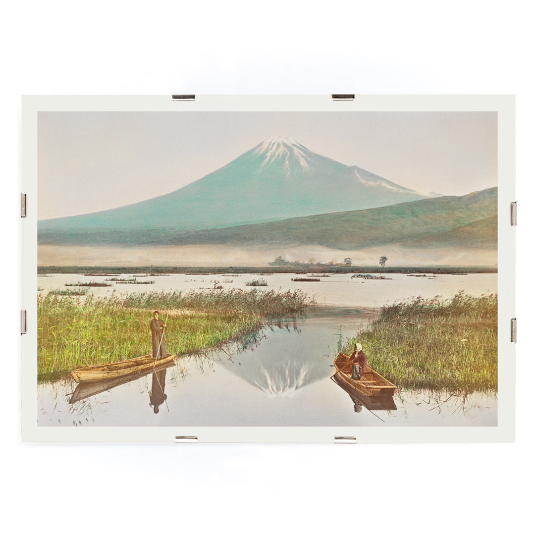 , framed and displayed in modern living room decor