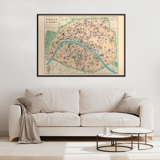 , framed and displayed in home decor