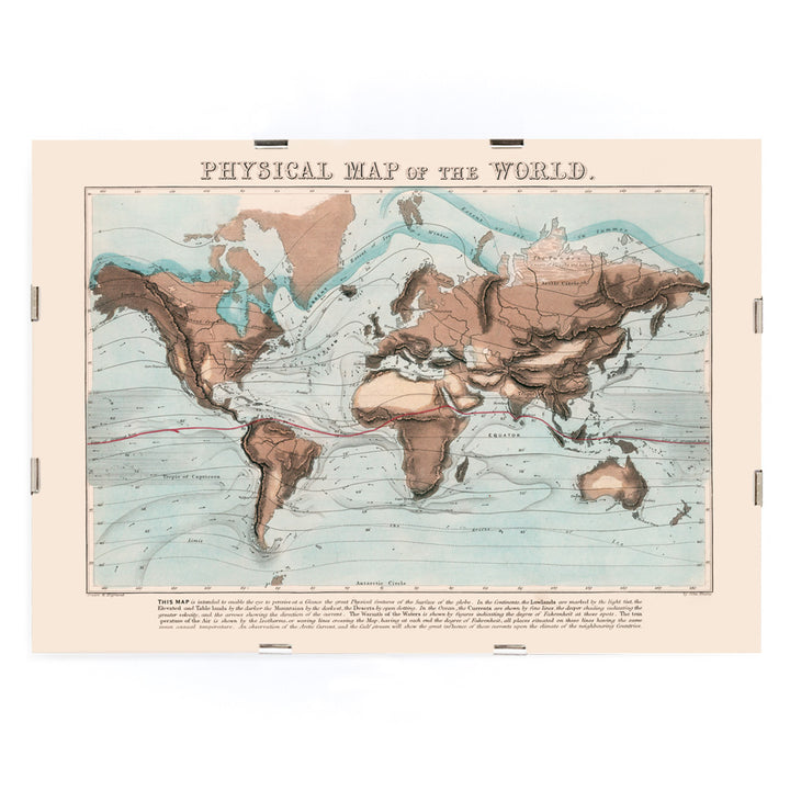 , framed and displayed in modern living room decor