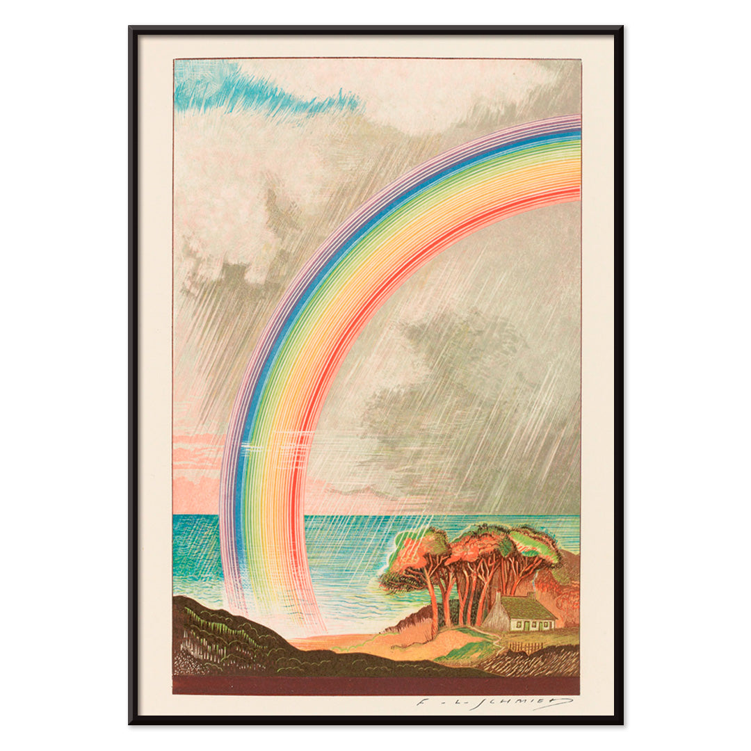 , with black aluminium frame on white background