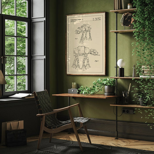 , framed and displayed in home decor