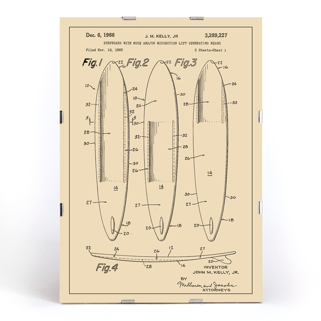 , framed and displayed in modern living room decor