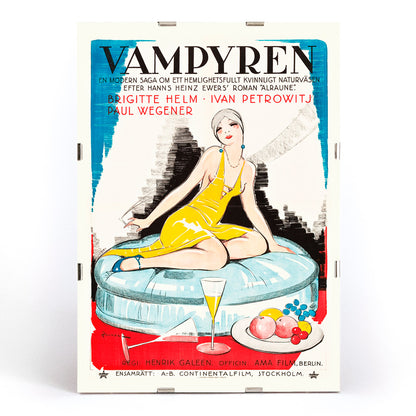 , framed and displayed in modern living room decor