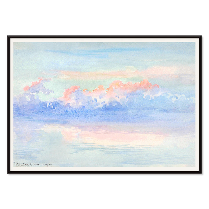 , with black aluminium frame on white background