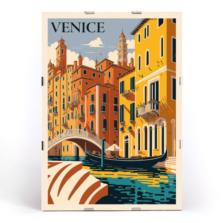 , framed and displayed in modern living room decor