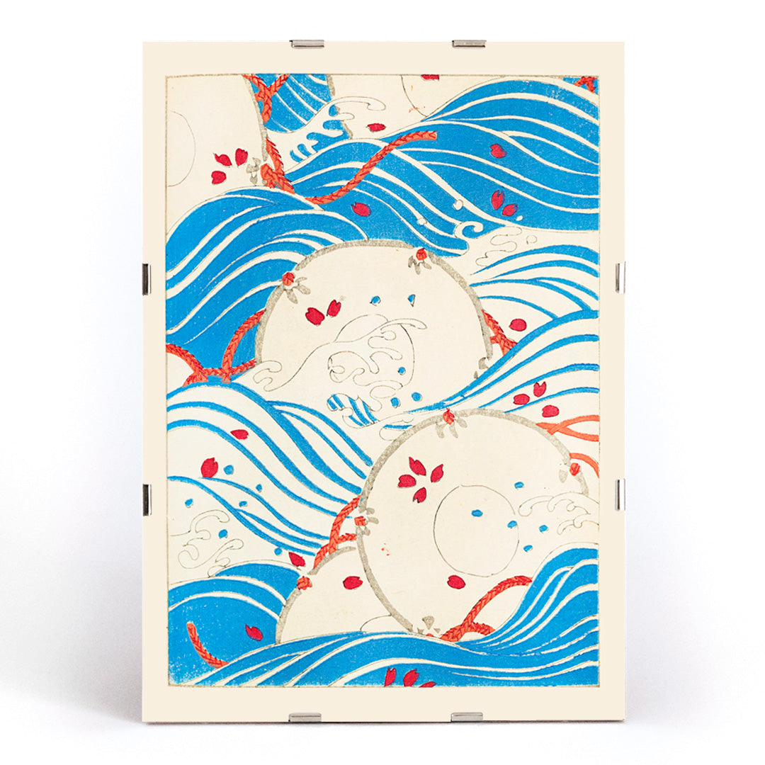 , framed and displayed in modern living room decor