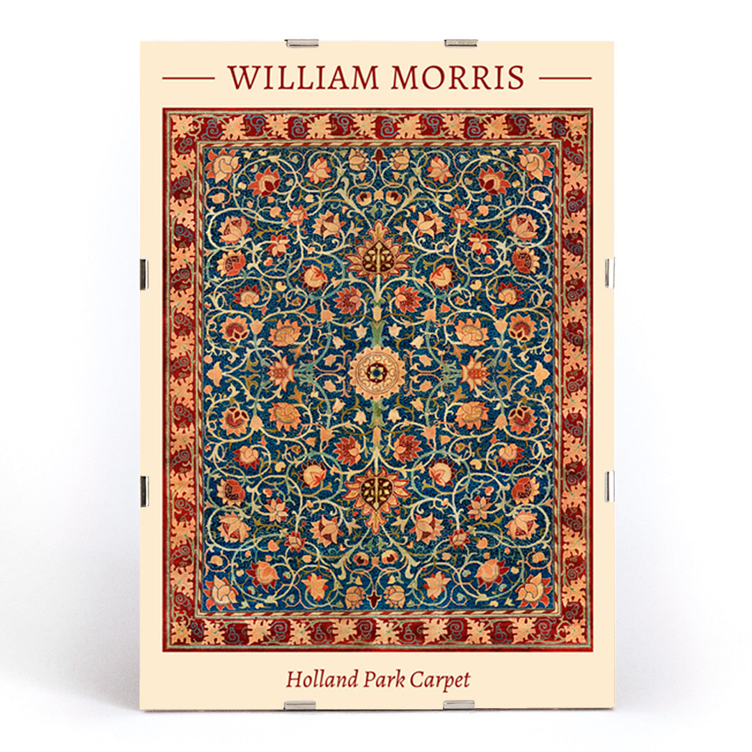 , framed and displayed in modern living room decor