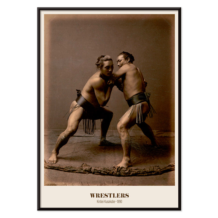 , with black aluminium frame on white background